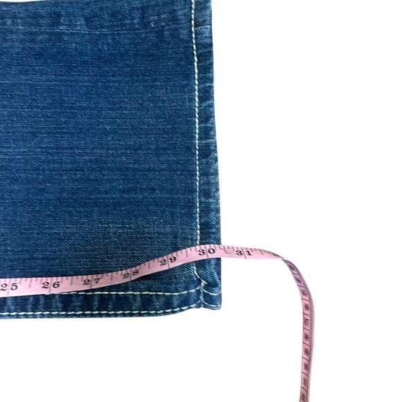 Miss Me JP5369 boot cut jeans size 28 flap pocket jewel fleur de lis rhinestone - Picture 8 of 8